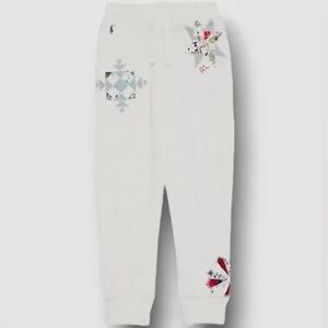 Ralph Lauren white patchwork sweatpants